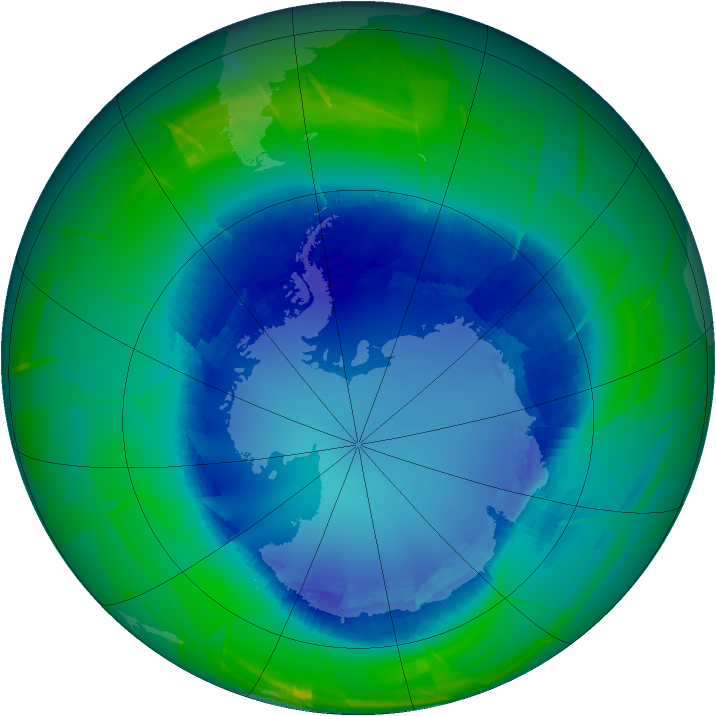 Ozone Map 2009-08-21